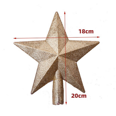 2021. gada Ziemassvētku eglītes augšdaļa, dobu zvaigžņu ornaments, Ziemassvētku rotājums mājām, Jaunais gads — 2022. gada Ziemassvētku dāvanas Navidad Natal dekors