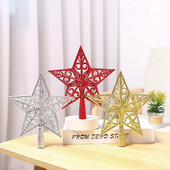 15/20 cm kuldne/punane/hõbedane jõulupuu ülaosaga õõnes täht koju Jõulude uusaastakaunistusteks peoks meisterdamise tarvikud Navidad 2022 Uus