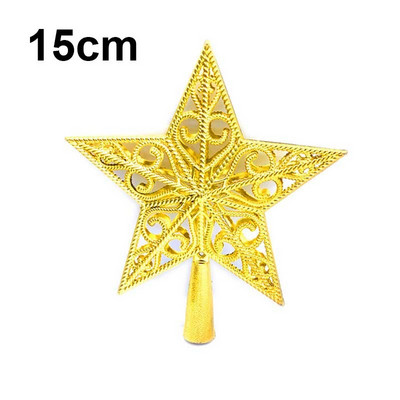 15/20 cm kuldne/punane/hõbedane jõulupuu ülaosaga õõnes täht koju Jõulude uusaastakaunistusteks peoks meisterdamise tarvikud Navidad 2022 Uus