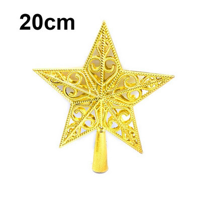 15/20 cm kuldne/punane/hõbedane jõulupuu ülaosaga õõnes täht koju Jõulude uusaastakaunistusteks peoks meisterdamise tarvikud Navidad 2022 Uus