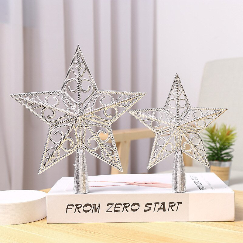 15/20 cm kuldne/punane/hõbedane jõulupuu ülaosaga õõnes täht koju Jõulude uusaastakaunistusteks peoks meisterdamise tarvikud Navidad 2022 Uus