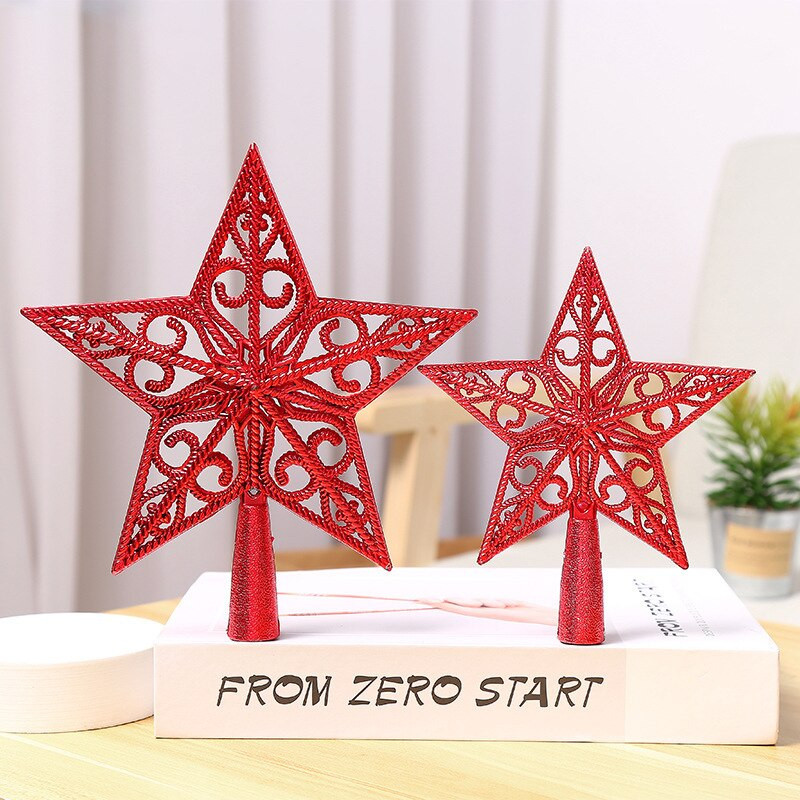 15/20 cm kuldne/punane/hõbedane jõulupuu ülaosaga õõnes täht koju Jõulude uusaastakaunistusteks peoks meisterdamise tarvikud Navidad 2022 Uus