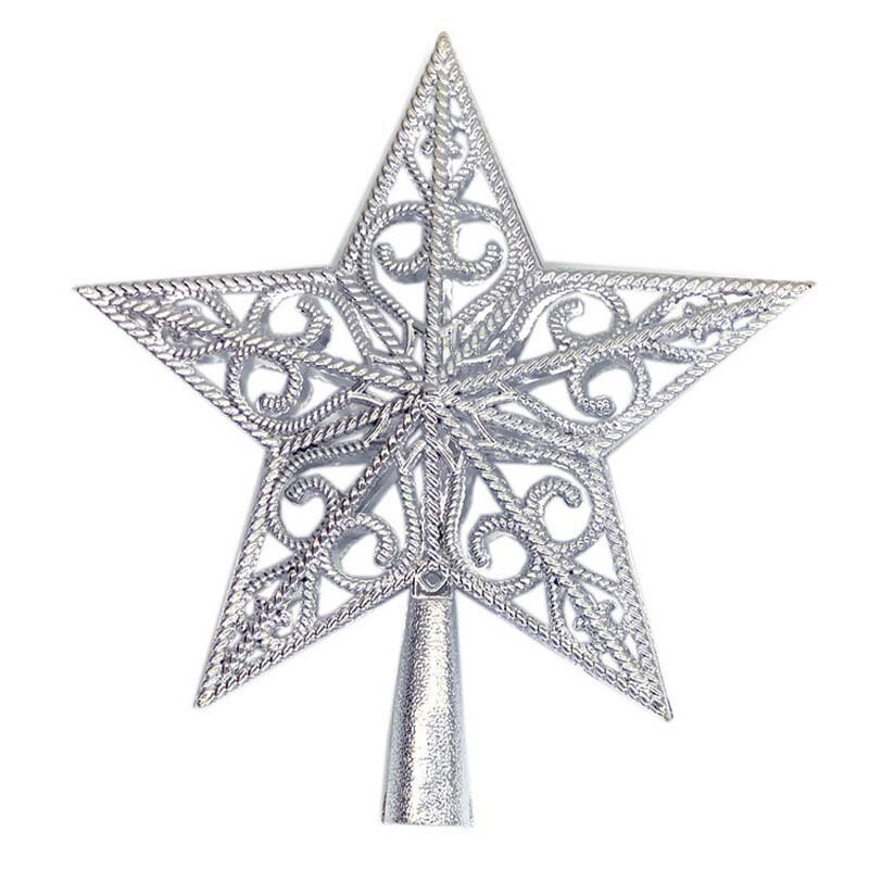 15/20 cm kuldne/punane/hõbedane jõulupuu ülaosaga õõnes täht koju Jõulude uusaastakaunistusteks peoks meisterdamise tarvikud Navidad 2022 Uus