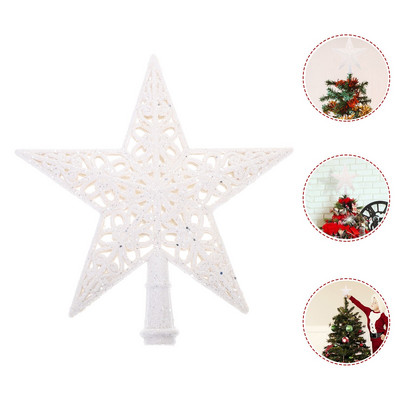 Коледна елха Topper Коледна елха Звезда Орнамент Коледна върхът на елха Куха звезда
