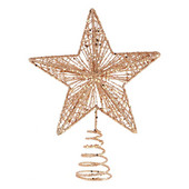 Jõulupuu ladva raudkunst ehispuu täht jõuludeks Jõulupuu ladva täht navidad kaunistus noel (Rose Gold)