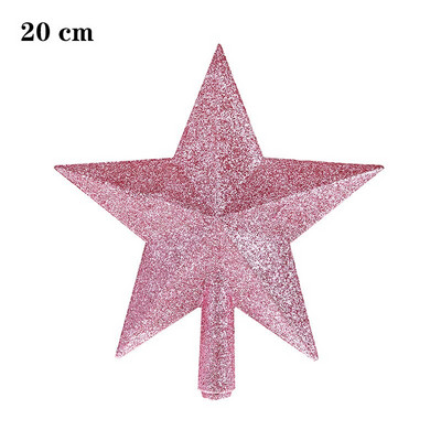 Ukrasi za božićno drvce od 15/20 cm Vrhunska zvijezda Petokraka zvijezda Privjesak za 2022. Sretan Božić Navidad 2023. Sretna Nova godina