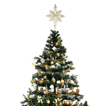 Γλυκάνισο Star Tree Topper Golden Star Christmas Holiday Tree Topper Iron Star Festival Treettop Decor for Home Party Without Light