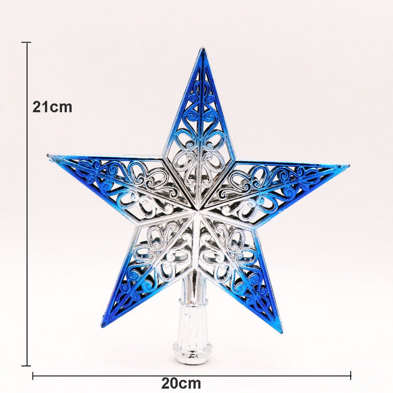 Božićni ukrasi za dom 2022. Ukras na vrhu božićnog drvca Star Topper Dodaci za Božićno drvce Ukrasi