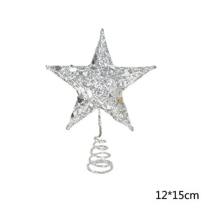 Peened rauast kunstikaunistused Kaunid puuladvatähelised jõulukuuse ladvad õõnsad viieharulised tähed jõulupeo kodukaunistused