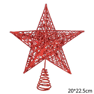 Peened rauast kunstikaunistused Kaunid puuladvatähelised jõulukuuse ladvad õõnsad viieharulised tähed jõulupeo kodukaunistused