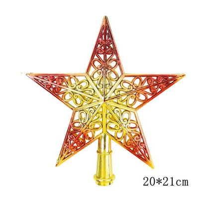 Peened rauast kunstikaunistused Kaunid puuladvatähelised jõulukuuse ladvad õõnsad viieharulised tähed jõulupeo kodukaunistused