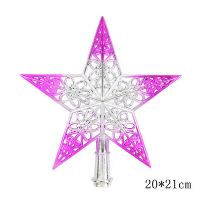 Peened rauast kunstikaunistused Kaunid puuladvatähelised jõulukuuse ladvad õõnsad viieharulised tähed jõulupeo kodukaunistused