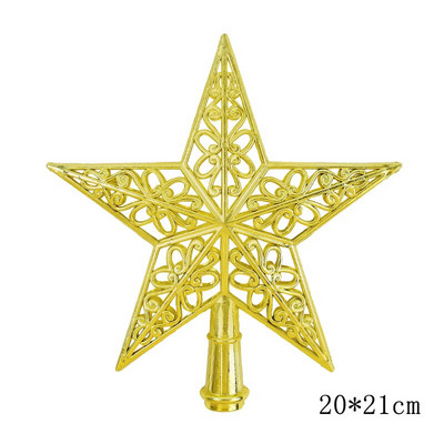 Peened rauast kunstikaunistused Kaunid puuladvatähelised jõulukuuse ladvad õõnsad viieharulised tähed jõulupeo kodukaunistused