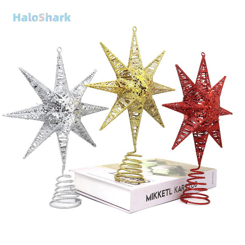 1 TK jõulupuu ülaosa Raudtähega jõulukaunistused Kodu jõulukaunistused Navidad Uusaasta 2023 Natal Noel kodukaunistus