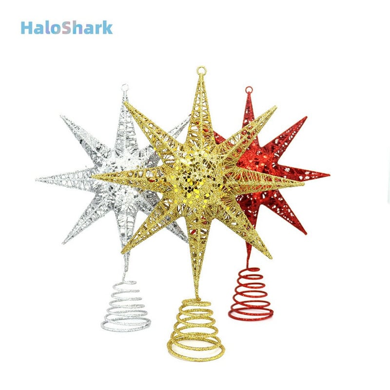 1 TK jõulupuu ülaosa Raudtähega jõulukaunistused Kodu jõulukaunistused Navidad Uusaasta 2023 Natal Noel kodukaunistus