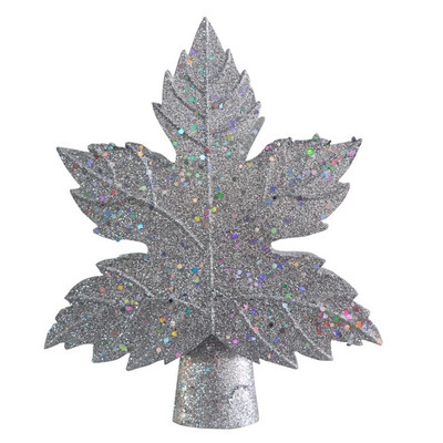 2020, lumini cu fulgi de zăpadă în mișcare, lampă de proiecție cu stele din partea de sus a copacului, tip frunză, lampă de sus pentru brad de Crăciun.