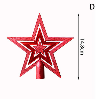 Zelta mirdzoši Ziemassvētku eglītes top dzelzs zvaigžņu Ziemassvētku rotājumi mājām Ziemassvētku eglīšu rotājumi Jaunais 2022. gads