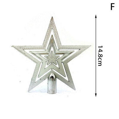 Zelta mirdzoši Ziemassvētku eglītes top dzelzs zvaigžņu Ziemassvētku rotājumi mājām Ziemassvētku eglīšu rotājumi Jaunais 2022. gads