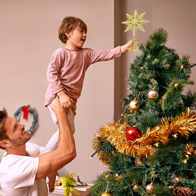 23 cm jõulukuuse ladvik jõulukaunistused metallist jõulupuu lumehelbe kaunistus uusaasta kaunistus
