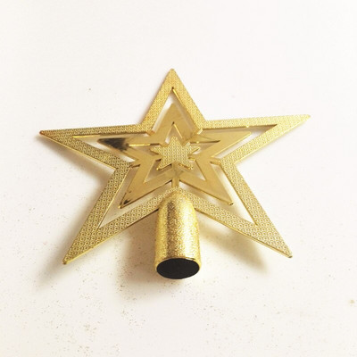 Badu.bg Коледна украса Коледна елха Горна звезда Златна триизмерна ...