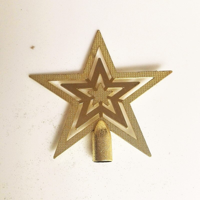 Decoratiuni de Craciun Brad de Craciun Steaua de Sus Stele Aurii Tridimensionale in cinci colturi Brad Decoratiuni Accesorii