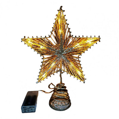 Dekoracija božićnog drvca Elegantni rekviziti LED zvjezdani ukras Božićna zvijezda Sjajni ukras Dekoracija za zabavu Potrepštine za zabavu