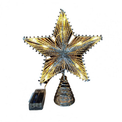 Dekoracija božićnog drvca Elegantni rekviziti LED zvjezdani ukras Božićna zvijezda Sjajni ukras Dekoracija za zabavu Potrepštine za zabavu