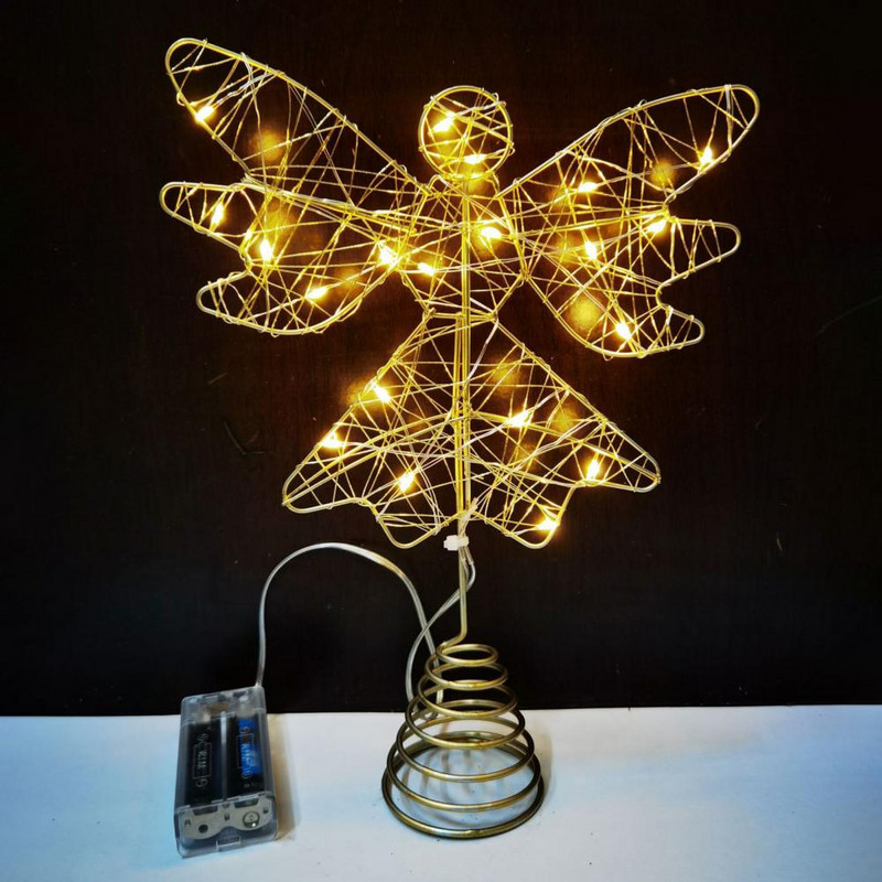 Dekoracija božićnog drvca Elegantni rekviziti LED zvjezdani ukras Božićna zvijezda Sjajni ukras Dekoracija za zabavu Potrepštine za zabavu