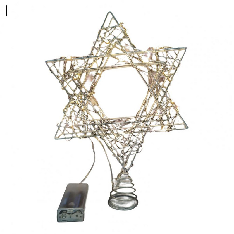 Dekoracija božićnog drvca Elegantni rekviziti LED zvjezdani ukras Božićna zvijezda Sjajni ukras Dekoracija za zabavu Potrepštine za zabavu