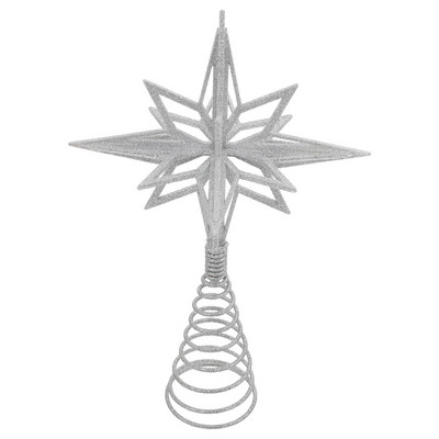 Tree Toppper Christmas Star Golden Decor Treetop õõnes ehted Kuldfestival Ornament Decorations Lint