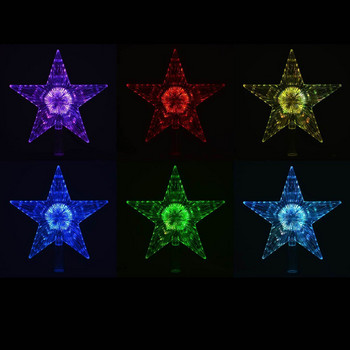 Променящи цвета LED светещи звезди Коледна елха Коледна декорация Многоцветна LED светлина
