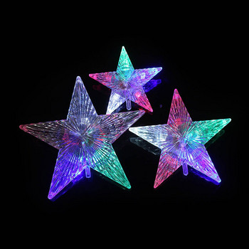 Променящи цвета LED светещи звезди Коледна елха Коледна декорация Многоцветна LED светлина