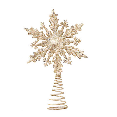 Kuum müük Jõulupuu Top Star Plastic Kuldne Sibul Roosa Fancy Tree Top Jõulupuu Tähe jõulukaunistused Kodu Noel
