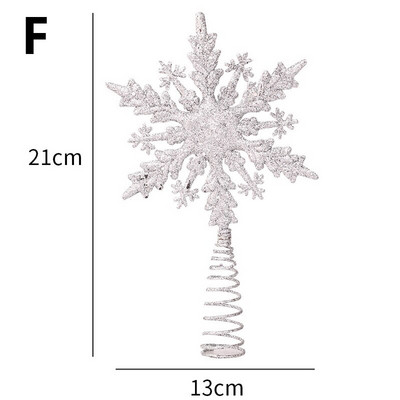 Umjetnička petokraka zvijezda, svjetlucavi vrh božićnog drvca, šuplji ukrasi, kućni božićni ukrasi za vjenčanje, novogodišnji ukrasi, privjesci