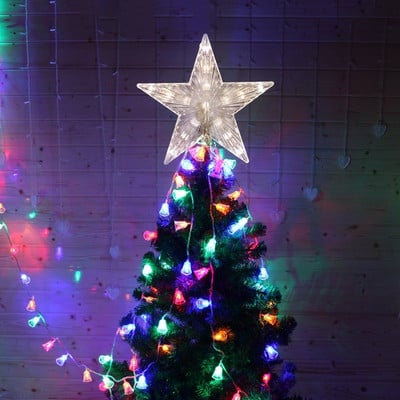 Φωτισμός LED Χριστουγεννιάτικο δέντρο Topper Star Light Up Glitter Star Χριστουγεννιάτικο δέντρο Χριστουγεννιάτικο Διακοσμήσεις κρεβατοκάμαρας σπιτιού