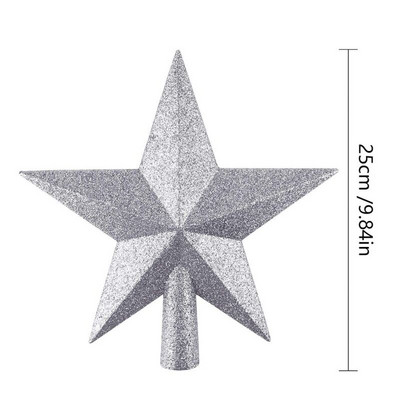 Iluminare LED Topper pentru brad de Crăciun Star Light Up Glitter Star Ornamente pentru brad de Crăciun Sărbători Petrecere de Crăciun Home Decoratiuni pentru dormitor