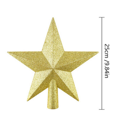 Iluminare LED Topper pentru brad de Crăciun Star Light Up Glitter Star Ornamente pentru brad de Crăciun Sărbători Petrecere de Crăciun Home Decoratiuni pentru dormitor