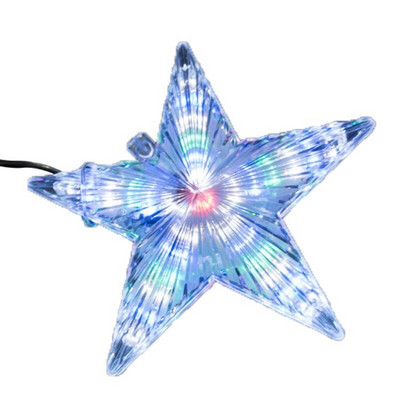 Iluminare LED Topper pentru brad de Crăciun Star Light Up Glitter Star Ornamente pentru brad de Crăciun Sărbători Petrecere de Crăciun Home Decoratiuni pentru dormitor