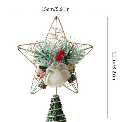 Iluminare LED Topper pentru brad de Crăciun Star Light Up Glitter Star Ornamente pentru brad de Crăciun Sărbători Petrecere de Crăciun Home Decoratiuni pentru dormitor
