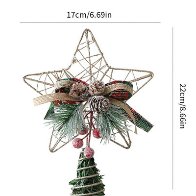 Iluminare LED Topper pentru brad de Crăciun Star Light Up Glitter Star Ornamente pentru brad de Crăciun Sărbători Petrecere de Crăciun Home Decoratiuni pentru dormitor