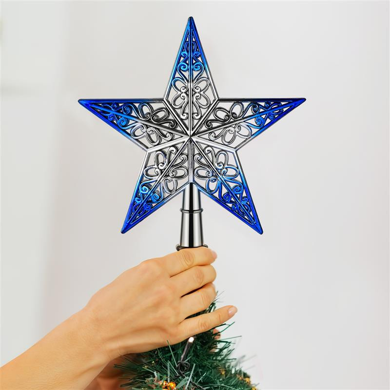 Topper pentru brad de Crăciun Star Decoratiuni de Crăciun pentru brad Brad de Crăciun Ornamente de Crăciun Decor de Anul Nou Natal Noel