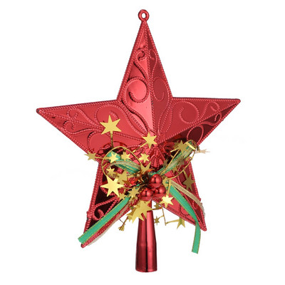 Pentagram Tree Topper Pjenušava Tree Topper Blagdanska jelka Toppers Božićna zvijezda Topper Svjetlucava božićna zvijezda