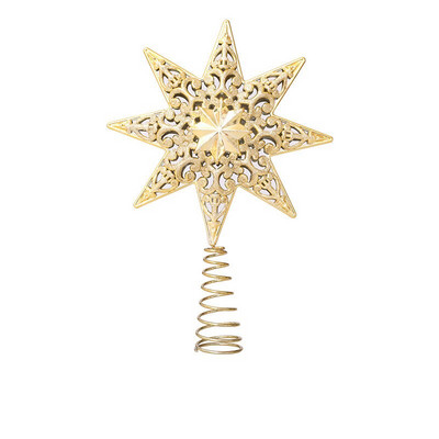 Božićna osmerokraka zvijezda na vrhu drvca Ukras za božićno drvce za kućnu zabavu Projektor Dekoracija na vrhu Božićnog drvca