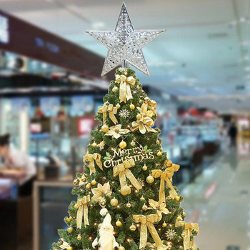 Ομαλή επιφάνεια Πλαστικό Ενίσχυση Ατμόσφαιρας Γιορτινό πάρτι Χριστουγεννιάτικο δέντρο Κορυφαίο αστέρι στολίδι Χριστουγεννιάτικο δέντρο Κορυφαίο αστέρι για το σπίτι
