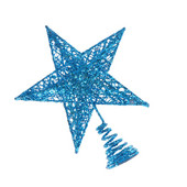 Коледна елха Topper Starblue Decorationsdecor Украса Празнични орнаменти Glitteredornament Блестяща метална декорация Звезди