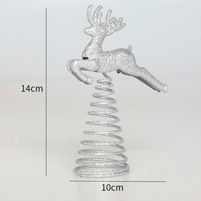 Glitter χριστουγεννιάτικο δέντρο στολίδια πεντάκτινο στολίδια χριστουγεννιάτικο δέντρο με κουκουνάρι με πεντάγραμμο ντεκόρ Navidad Πρωτοχρονιάτικο πάρτι για το σπίτι