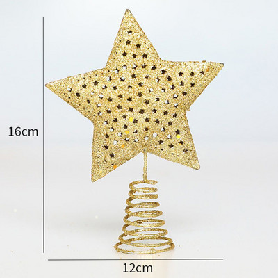 Glitter χριστουγεννιάτικο δέντρο στολίδια πεντάκτινο στολίδια χριστουγεννιάτικο δέντρο με κουκουνάρι με πεντάγραμμο ντεκόρ Navidad Πρωτοχρονιάτικο πάρτι για το σπίτι