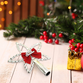 Коледна елха Не свети Коледна елха Звезда Орнамент Металоподобен дизайн за закрито на открито PR разпродажба