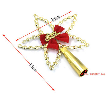 Χριστουγεννιάτικο δέντρο Topper Non-Lit Xmas Tree Topper Star Ornament Μεταλλικό Σχέδιο για Εσωτερική Υπαίθρια Έκπτωση PR