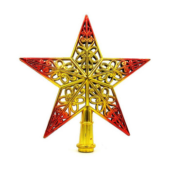 Χριστουγεννιάτικο δέντρο Top Sparkle Stars Hang Χριστουγεννιάτικη διακόσμηση Στολίδι Topper Χριστουγεννιάτικο δέντρο Decor Supplies Gift Navided L5
